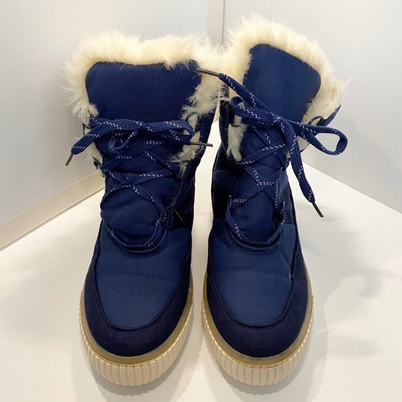 Journee Collection Shoes - JOURNEE COLLECTION Women's Slope Winter Boot Size 10 Blue